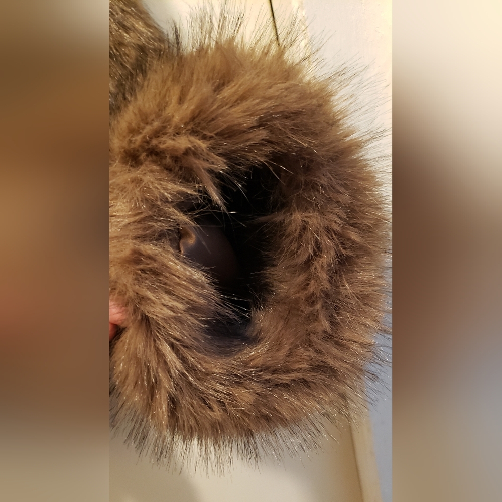 Wild Fable 3X Brown Faux Fur Jacket Plus Size Cozy Sherpa Teddy Coat Full Zip - Picture 10 of 13